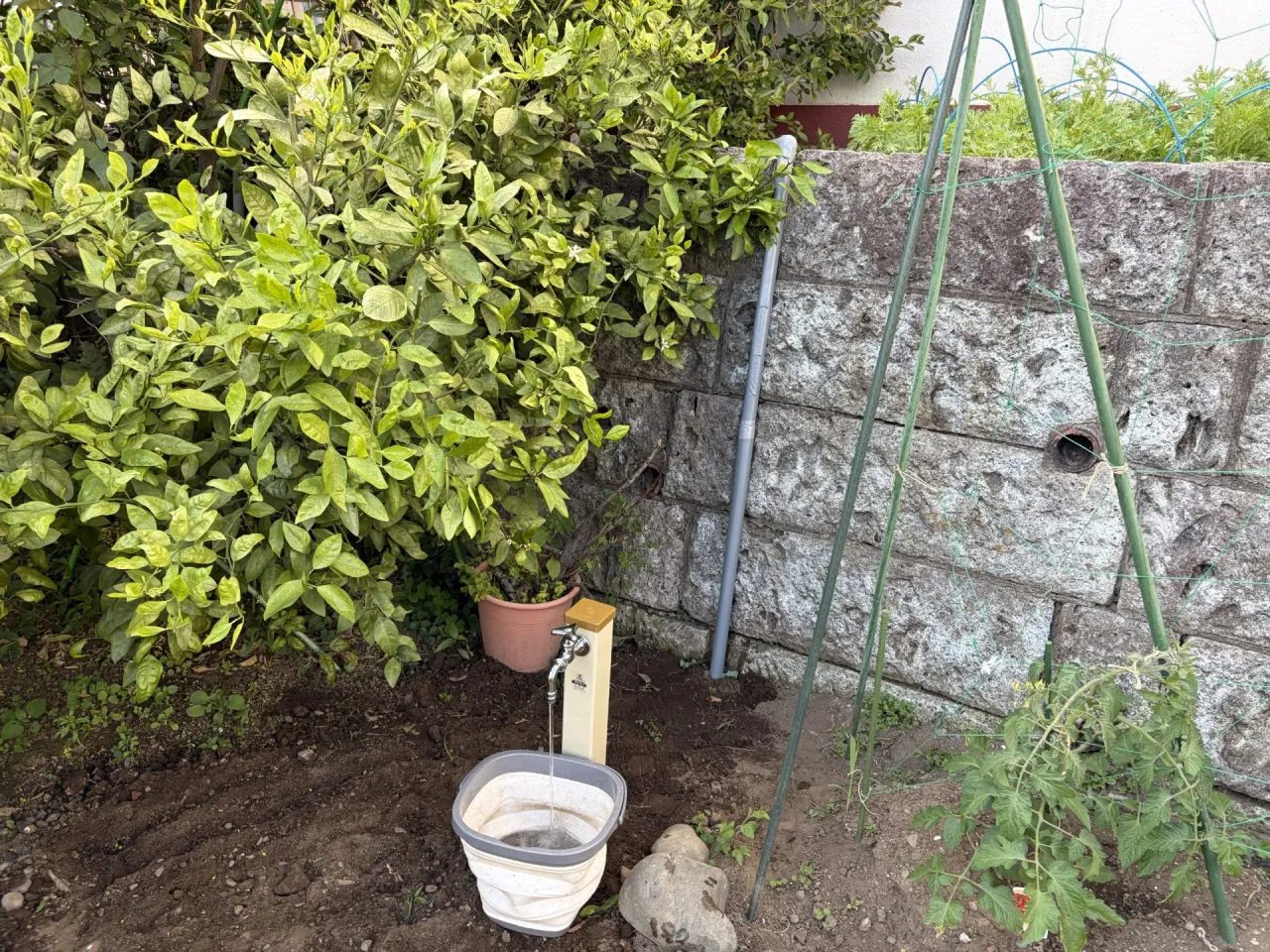 屋外立水栓増設工事